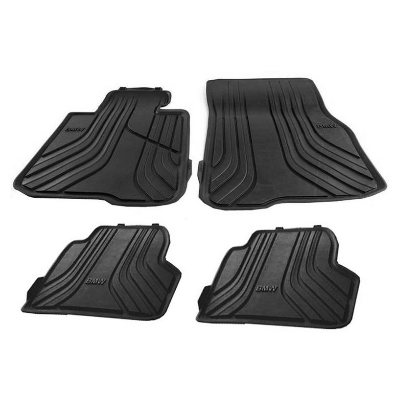 BMW Floor Mat Set - Front and Rear (All Weather) (Rubber) (Anthrazit)